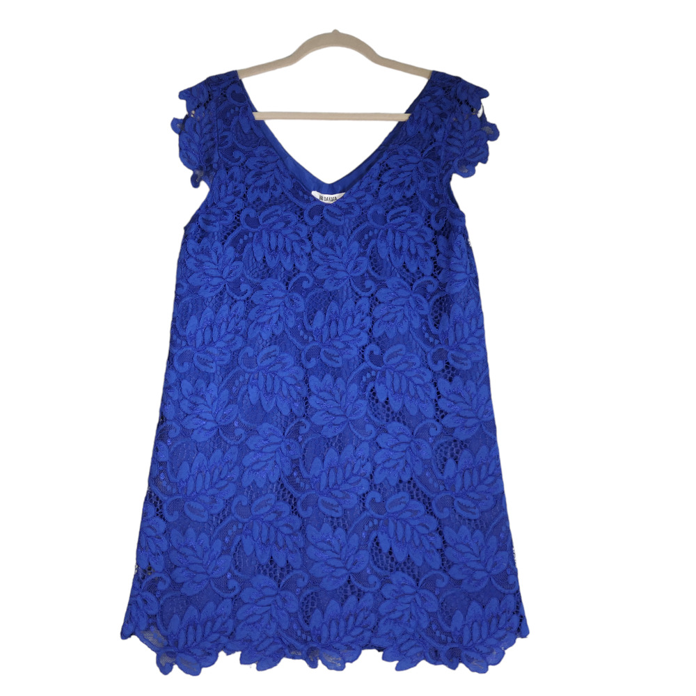 NEW BB Dakota Lace Dress Womens Medium Blue Coquette Romanticcore Party